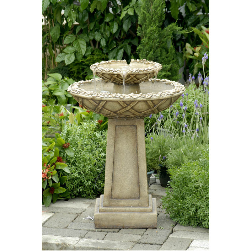 Jeco Inc. Tiered Bird Bath Fountain & Reviews Wayfair